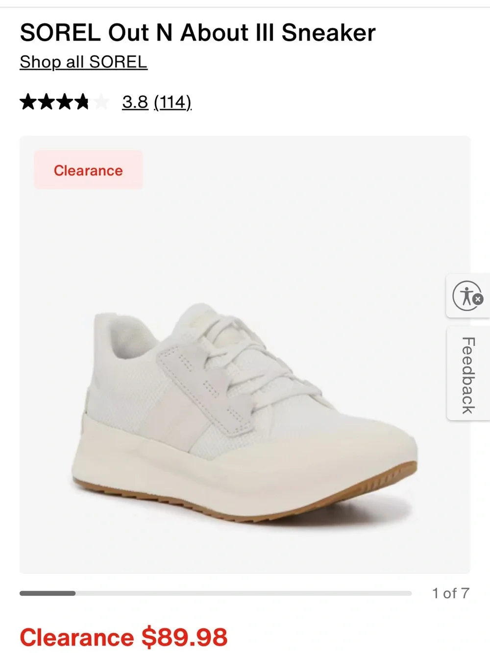 Sorel womens Cream Canvas & Suede Lace-Up Sneakers
